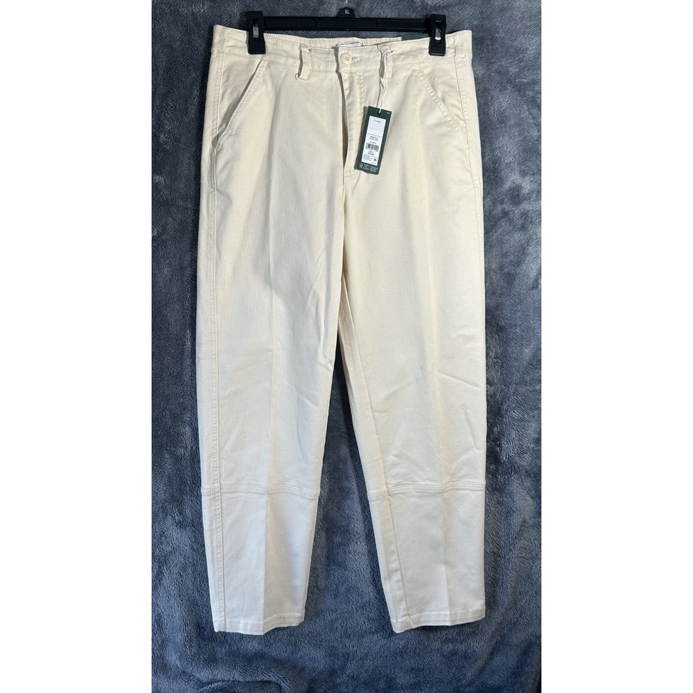 Alpine Design Womens Size M Off White Twill Athletic Pants